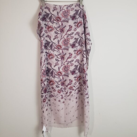 Loft Women's Scarf One Size Floral Lightweight Romantic Feminine Coquette - Picture 6 of 9